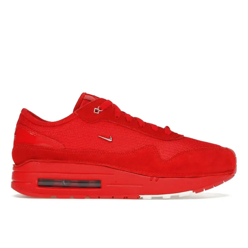 Jacquemus x Nike Air Max 1 86 Big Bubble - Rosso Mistico Sneakers da Donna Argento Metallizzato HM6690-600 38 5