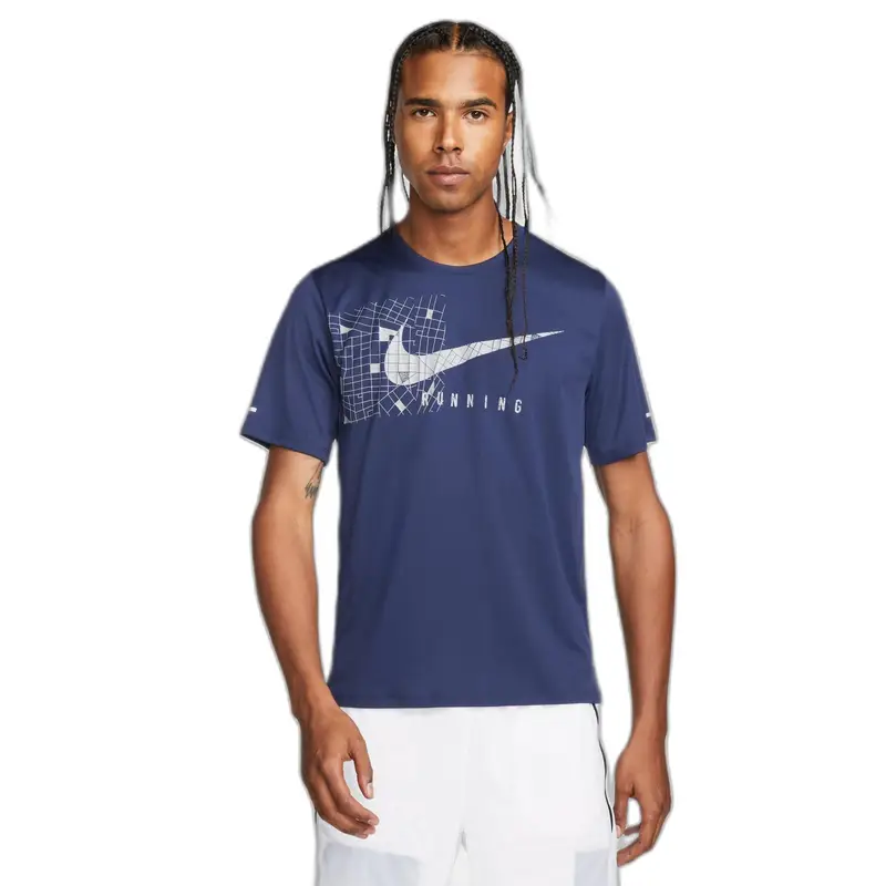 Jersey Nike Dri-FIT Uv Miler Run Division Gfx Bleu