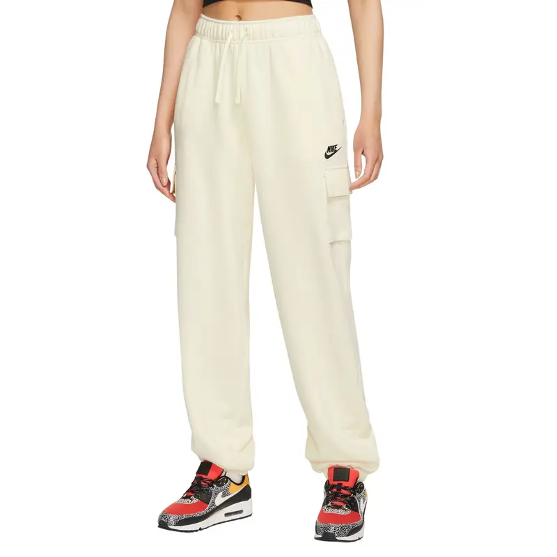 Joggers cargo donna Nike Club Fleece Beige