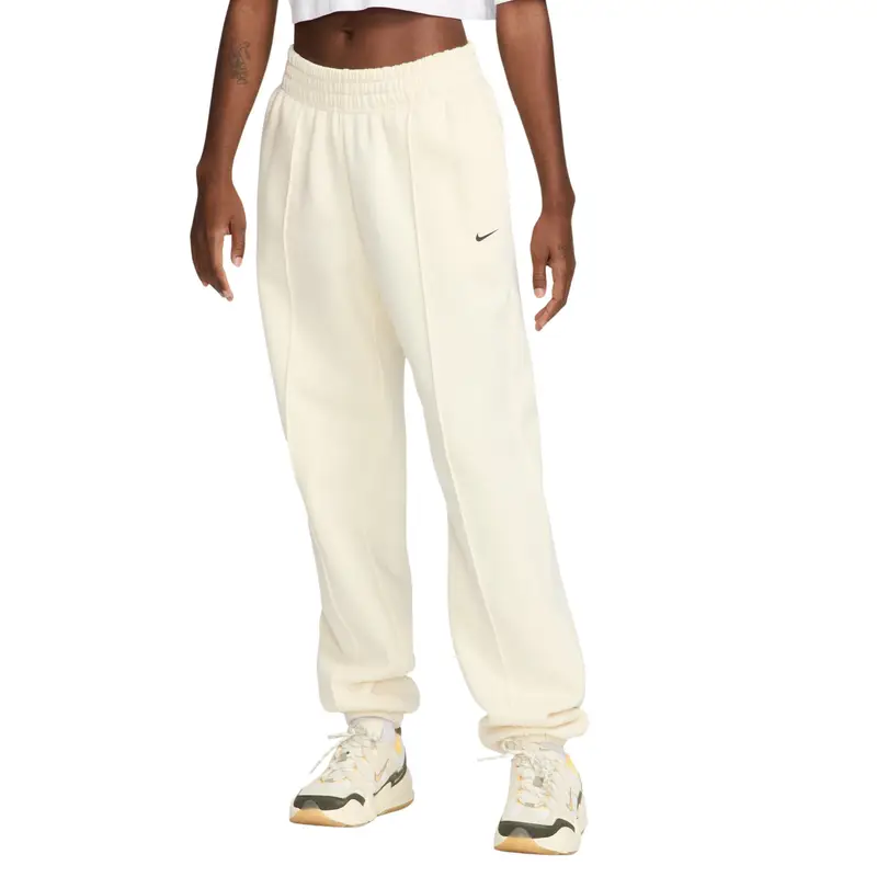 Joggers da donna, aderente Nike Fleece Beige