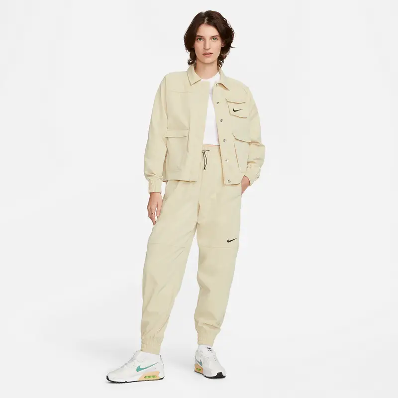 Jogging donna intrecciata Nike Swoosh Beige