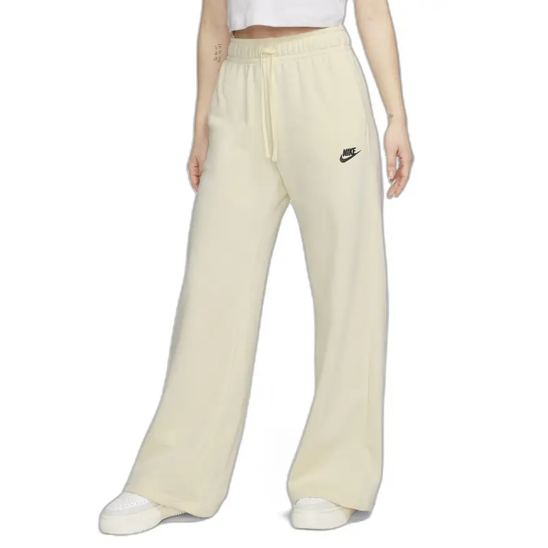Jogging pantaloni a vita media da donna Nike Club Fleece Beige