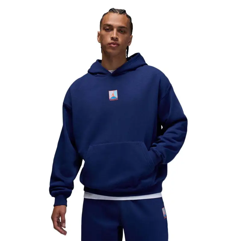 Jordan Brooklyn Felpa Gfx Blu Uomo XL
