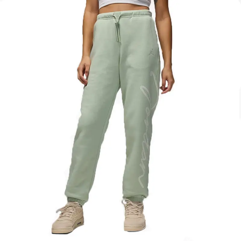 Jordan Brooklyn Pantaloni Con Polsino Verde Donna XS