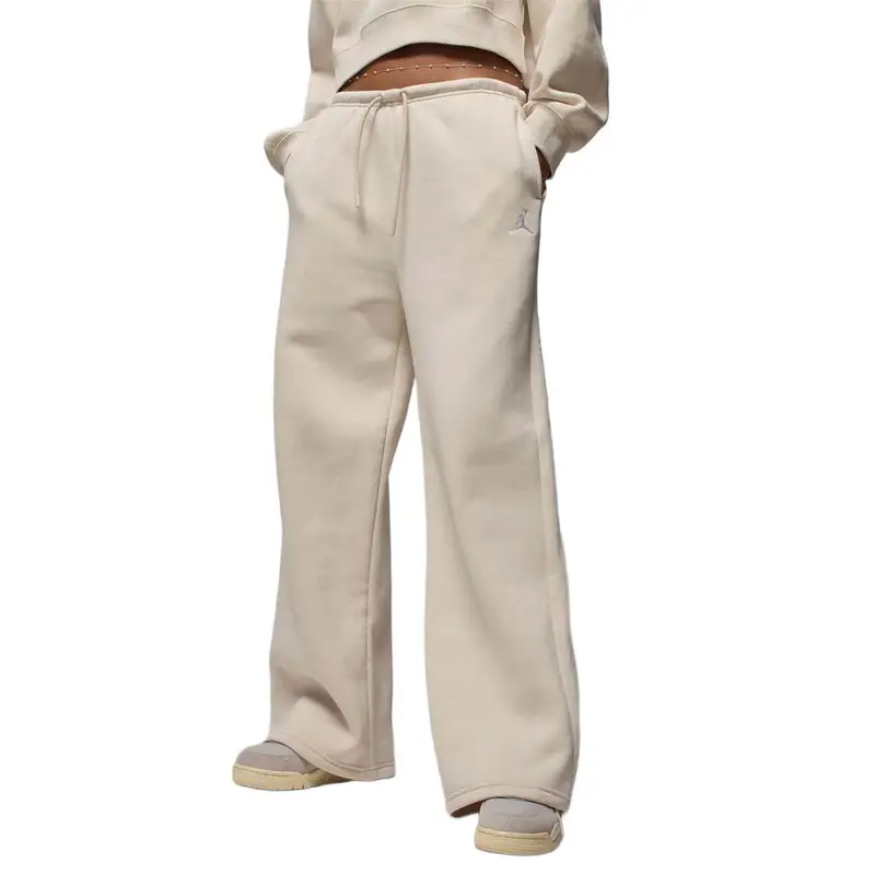 Jordan Brooklyn Pantaloni Open Bianco Donna M