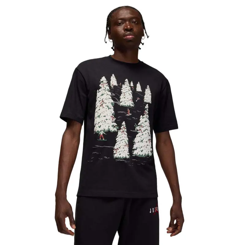Jordan Brooklyn T-Shirt Holiday Gfx Nero Uomo L