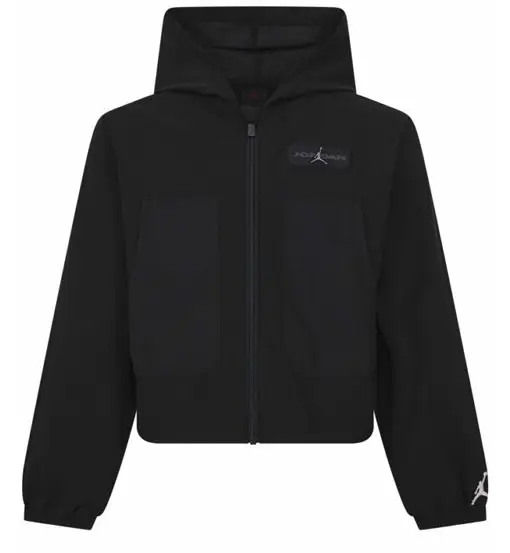 Crafted Utility Jr - felpa con cappuccio - bambina Black