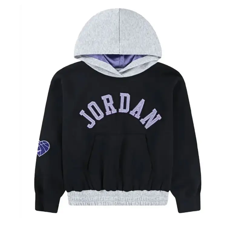 Jordan Felpa Con Cappuccio Nero Bambina 12/13 Anni