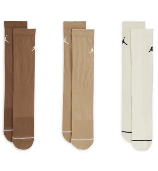 Jordan 3 paia - calzini lunghi - uomo Brown