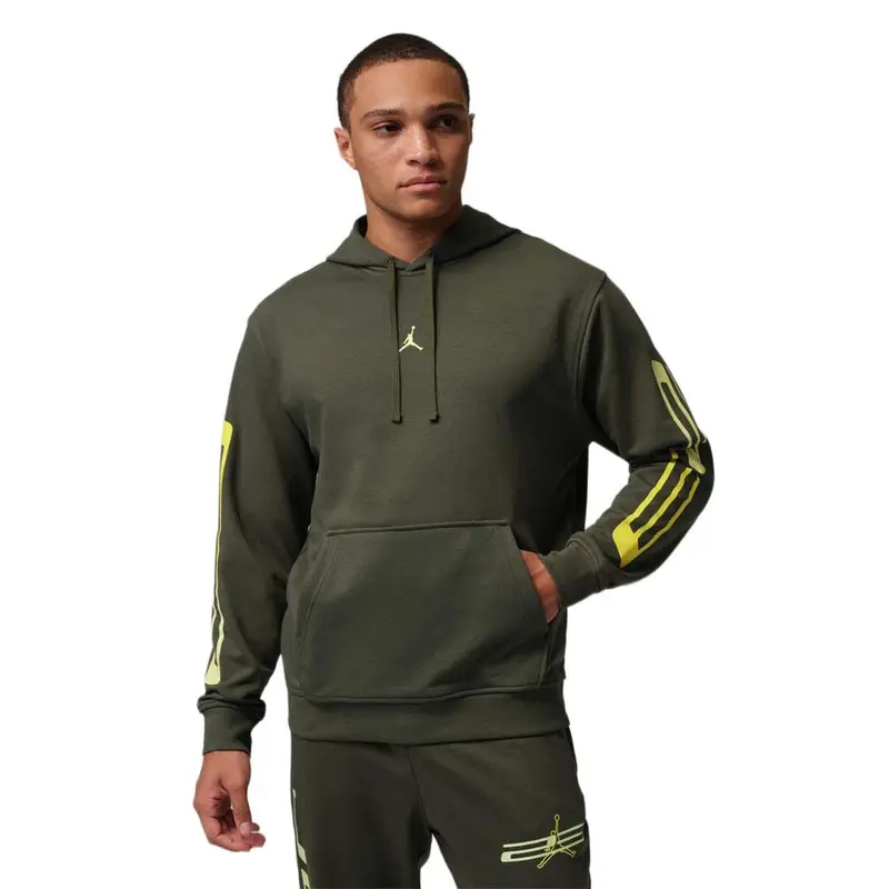 Jordan Sport Crossover Felpa Con Cappuccio Verde Uomo XS