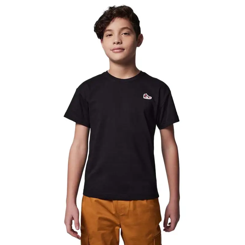 Jordan T-Shirt Aj1 Patch S S Nero Bambino 8/10 Anni