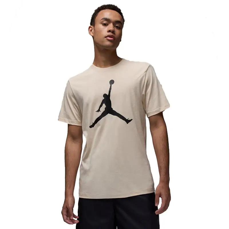 Jordan T-Shirt Big Logo Beige Uomo S