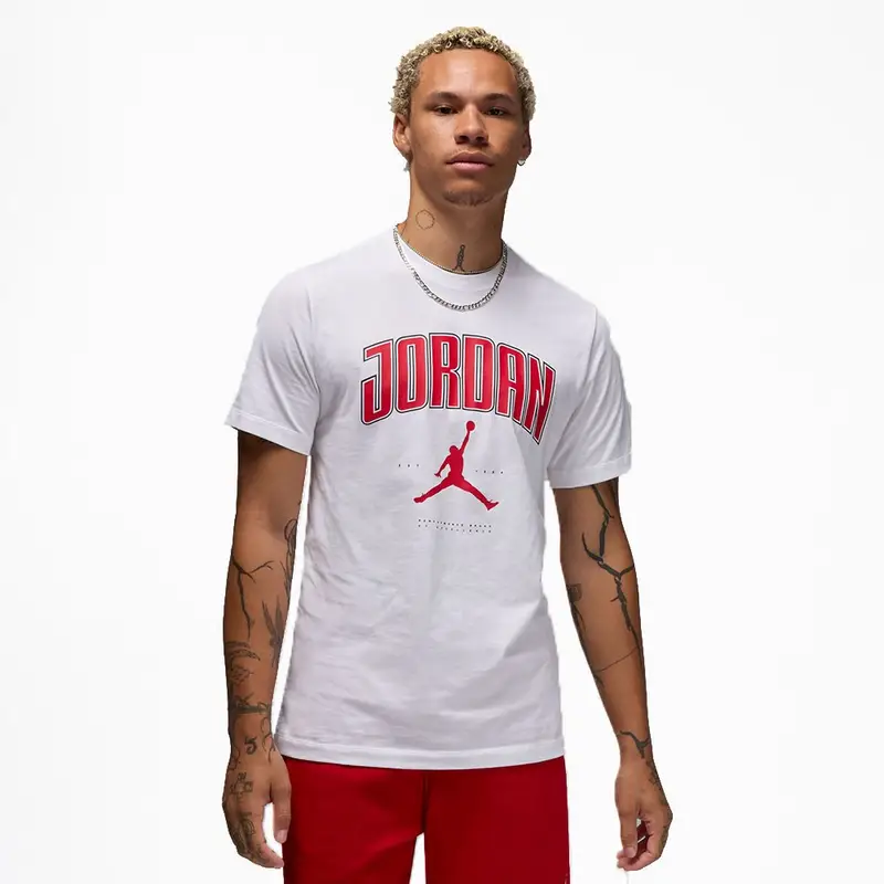Jordan T-Shirt Big Logo Bianco Uomo S
