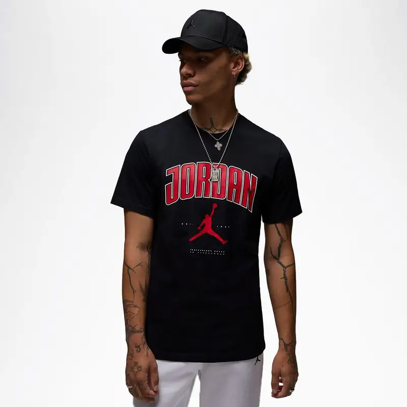Jordan T-Shirt Big Logo Nero Uomo L