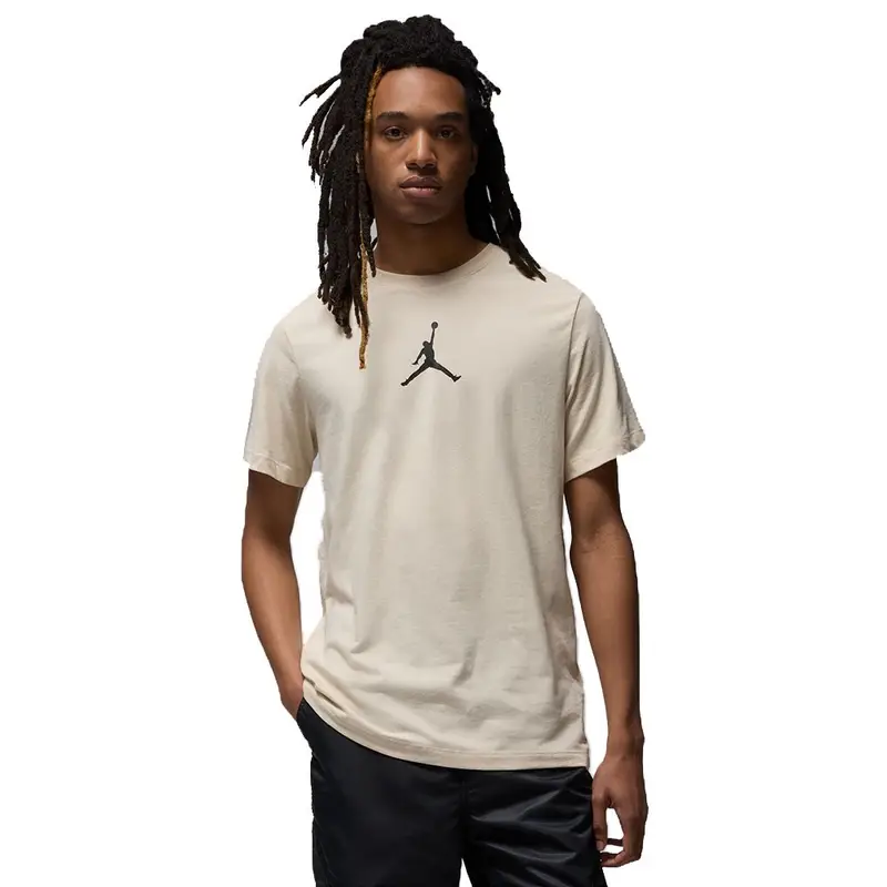 Jordan T-Shirt Logo Centrale Beige Uomo XL