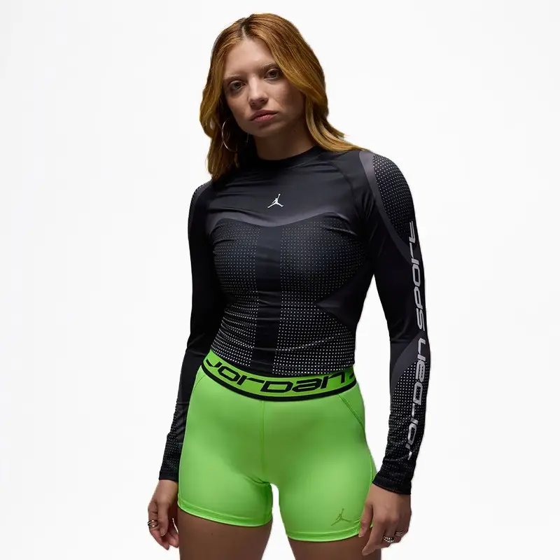 Jordan T-Shirt Manica Lunga Nero Donna S