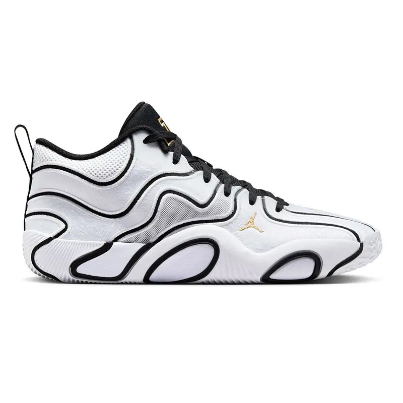 Jordan Tatum 3 Bianco Oro Nero - Scarpe Basket Uomo EUR 47 / US 12,5