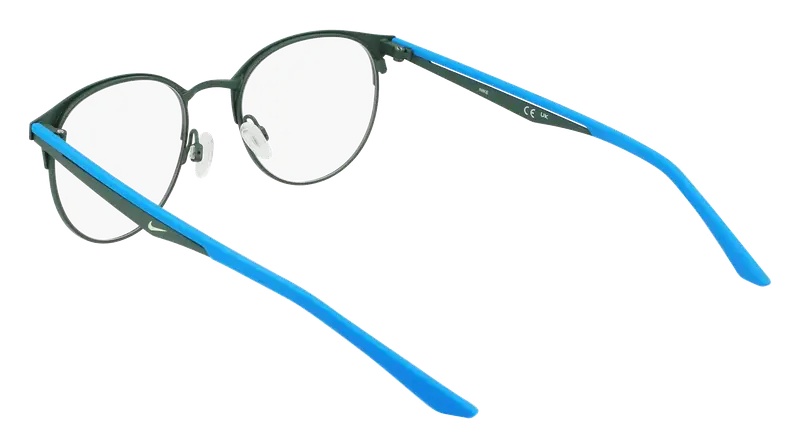 Nike Junior NIKE 4643 301 Montature da vista Metallo Verde Rotonda Normale Normale miniatura 2