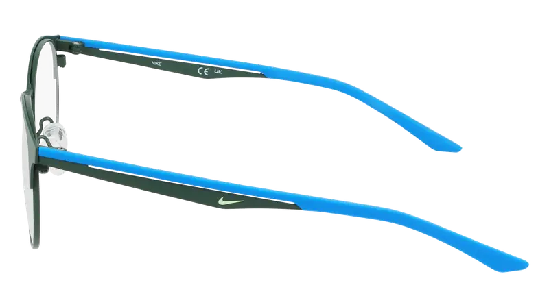 Nike Junior NIKE 4643 301 Montature da vista Metallo Verde Rotonda Normale Normale miniatura 3