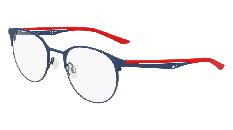 Nike Junior NIKE 4643 410 Montature da vista Metallo Blu  Rotonda Normale