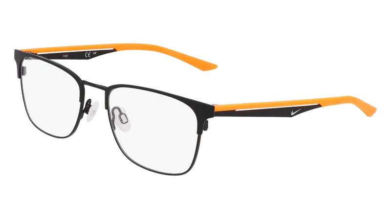 Nike Junior NIKE 4644 008 Montature da vista Metallo Nero Squadrata Normale Normale