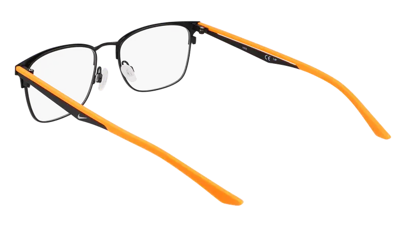 Nike Junior NIKE 4644 008 Montature da vista Metallo Nero Squadrata Normale Normale miniatura 2