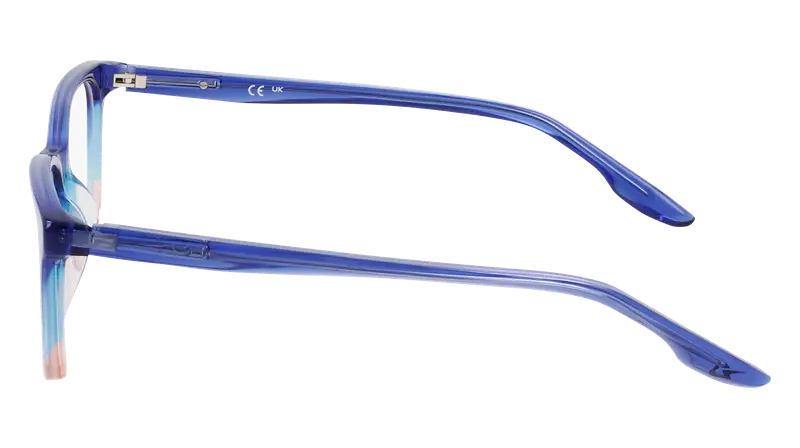 Nike Junior NIKE 5054 434 Montature da vista Acetato Blu Squadrata Normale miniatura 2