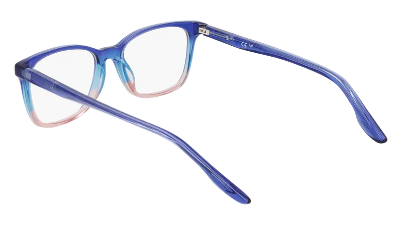 Nike Junior NIKE 5054 434 Montature da vista Acetato Blu Squadrata Normale miniatura 3