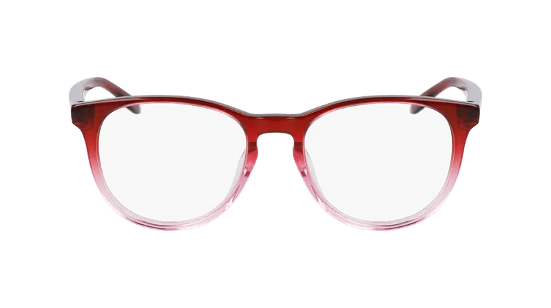 Nike Junior NIKE 5057 614 Montature da vista Acetato Bordeaux Rotonda Normale miniatura 2