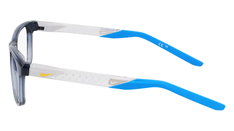 Nike Junior NIKE 5058 034 Montature da vista Bio-iniettato Grigio Squadrata Normale Normale miniatura 3