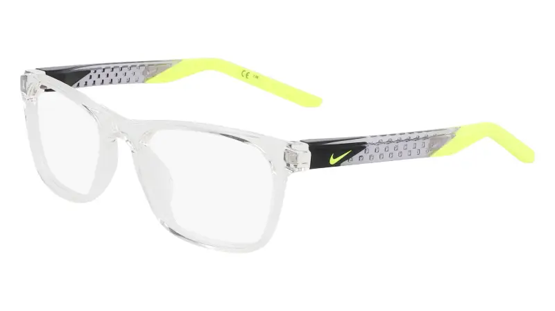 Junior NIKE 5058 900 Montature da vista Bio-iniettato Trasparente Squadrata Normale Normale