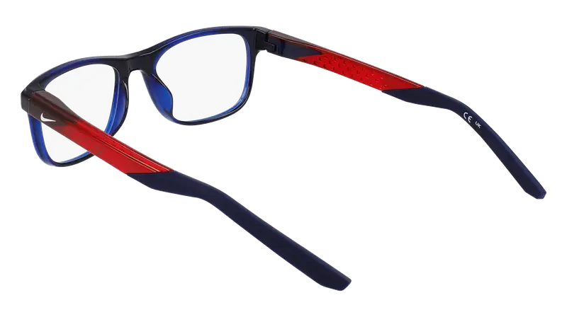 Nike Junior NIKE 5059 410 Montature da vista Bio-iniettato Blu Squadrata Normale Normale miniatura 2