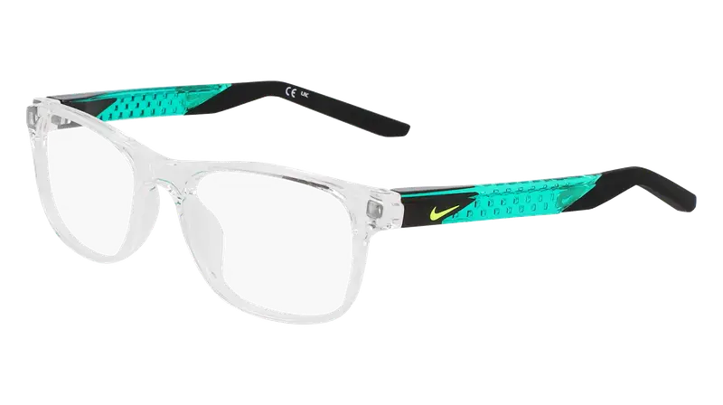 Nike Junior NIKE 5059 900 Montature da vista Bio-iniettato Trasparente Squadrata Normale Normale