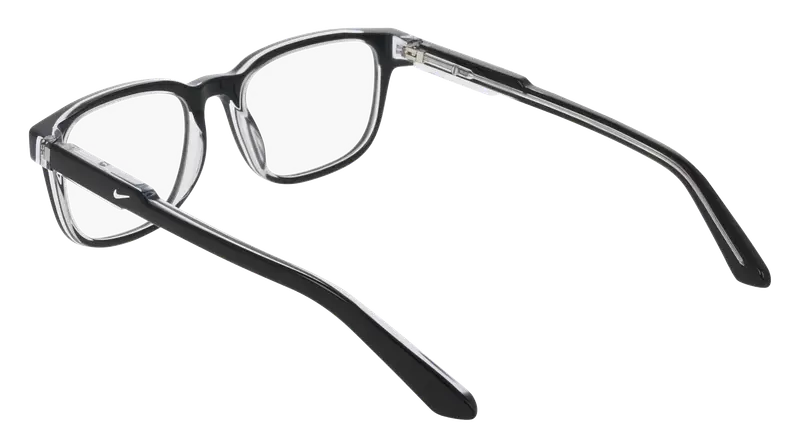 Nike Junior NIKE 5062 009 Montature da vista Acetato Nero Squadrata Normale miniatura 3