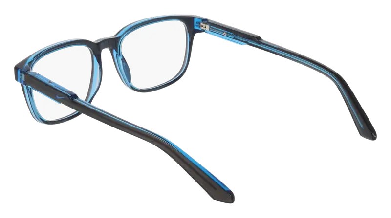 Nike Junior NIKE 5062 24 Montature da vista Acetato Blu Squadrata Normale miniatura 3