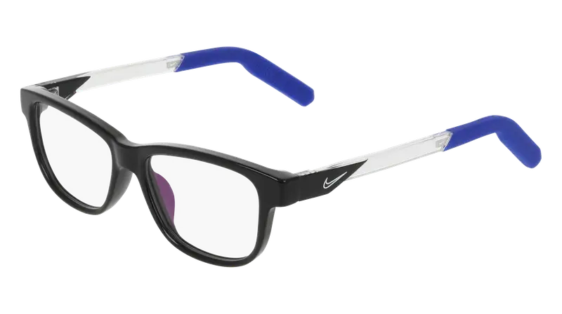 Nike Junior NIKE 5065 001 Montature da vista Bio-iniettato Nero Squadrata Normale