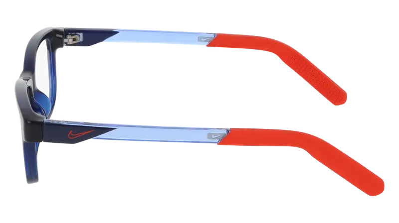 Nike Junior NIKE 5065 410 Montature da vista Bio-iniettato Blu Squadrata Normale miniatura 2