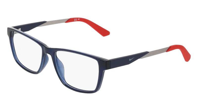 Nike Junior NIKE 5101 410 Montature da vista Bio-iniettato Blu  Squadrata Normale