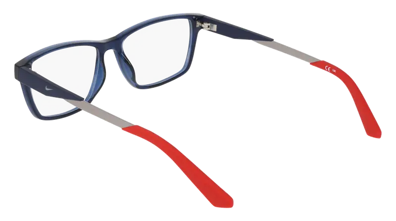 Nike Junior NIKE 5101 410 Montature da vista Bio-iniettato Blu Squadrata Normale miniatura 3