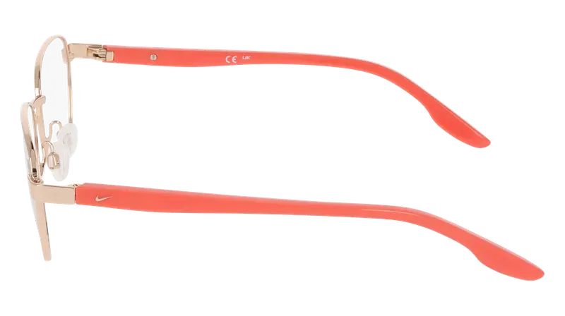 Nike Junior NIKE 5401 780 Montature da vista Oro Cat Eye Normale miniatura 2