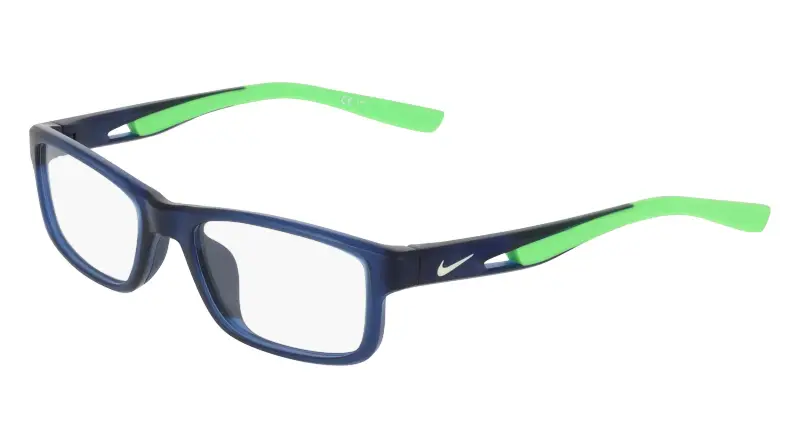 Junior Nike NIKE 5102 410 Montature da vista Bio-iniettato Blu Squadrata Normale