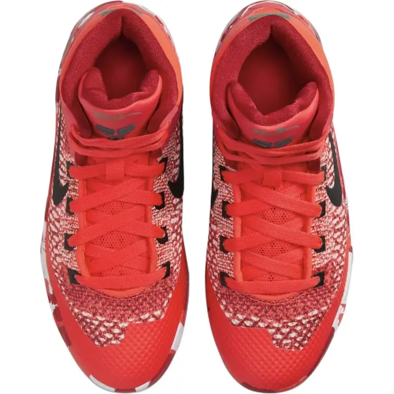 Kobe 9 Elite GS Natale 2024 Sneakers Bambino Rosso Cremisi Brillante Nero HJ9446-600 32 miniatura 5