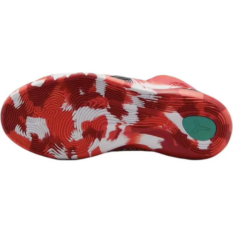 Kobe 9 Elite GS Natale 2024 Sneakers Bambino Rosso Cremisi Brillante Nero HJ9446-600 35 miniatura 4