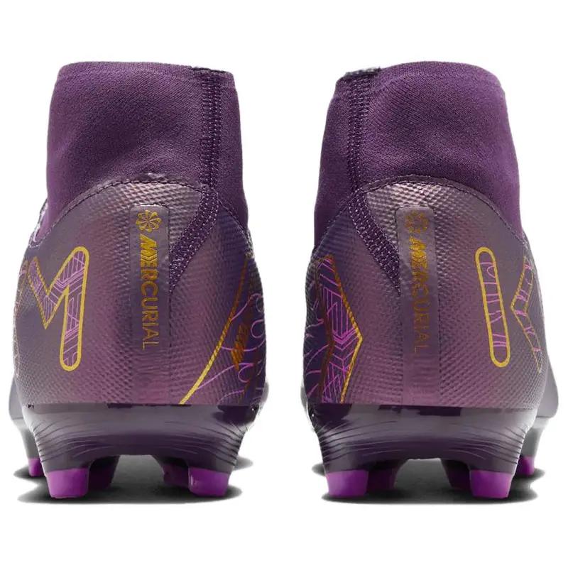 Kylian Mbappé x Nike Zoom Mercurial Superfly 10 Academy MG Viola Grandi Sneakers Unisex Avorio Pallido HJ7309-500 42 5 miniatura 3