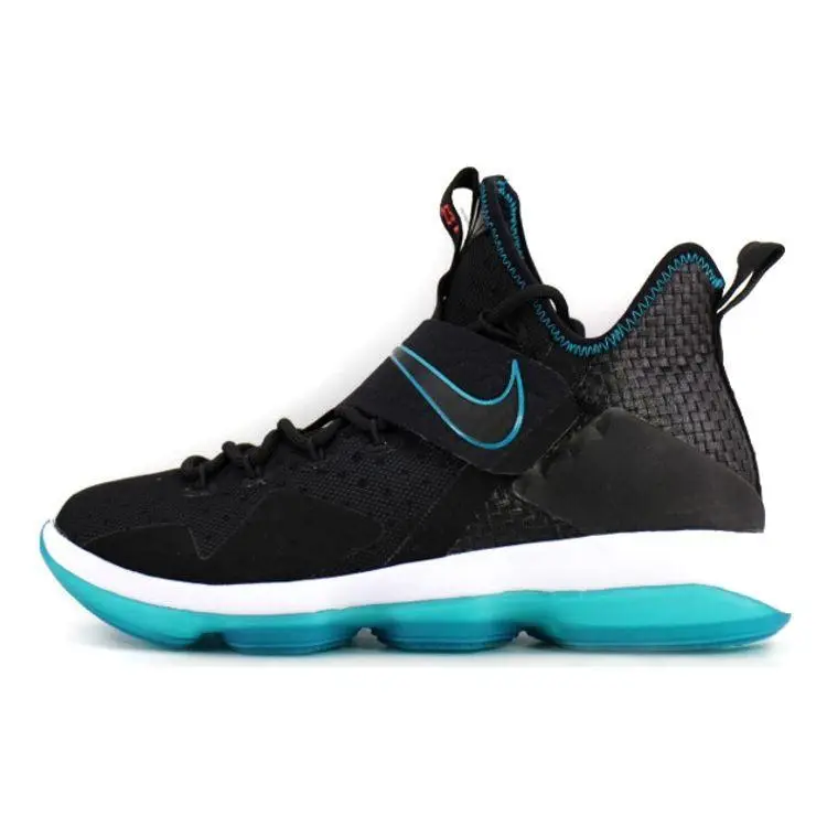 Lebron 14 Scarpe da Basket Comode Antiscivolo Leggere Basse Uomo sneaker Nero Blu 943324-002 43