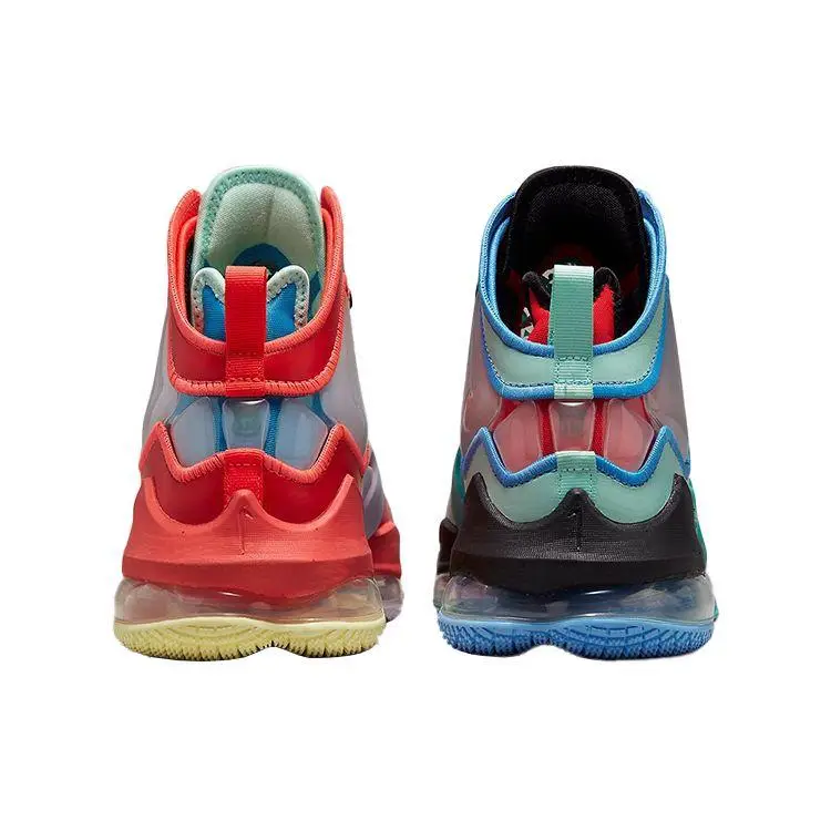 LeBron 19 LeBronival Scarpe da Uomo Multicolor Bright-Crimson Coconut-Milk DQ7548-600 44 5 miniatura 3