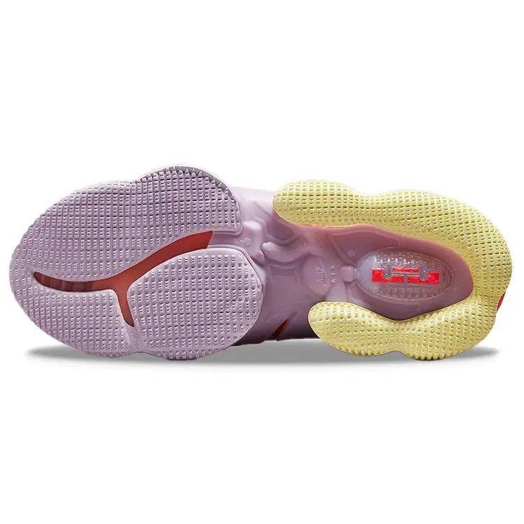 LeBron 19 LeBronival Scarpe da Uomo Multicolor Bright-Crimson Coconut-Milk DQ7548-600 45 miniatura 2