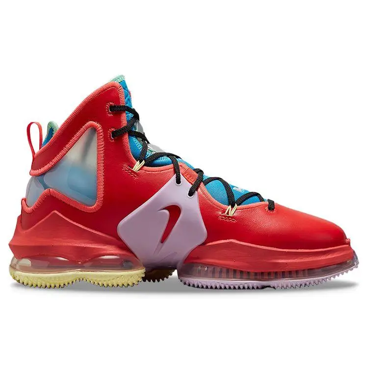 LeBron 19 LeBronival Scarpe da Uomo Multicolor Bright-Crimson Coconut-Milk DQ7548-600 45 miniatura 5