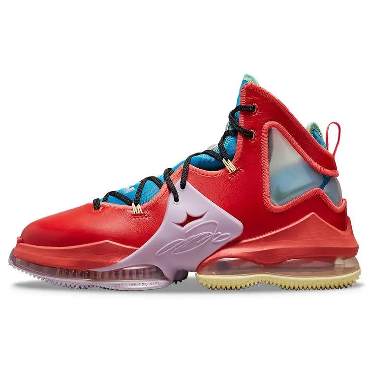 LeBron 19 LeBronival Scarpe da Uomo Multicolor Bright-Crimson Coconut-Milk DQ7548-600 47 5