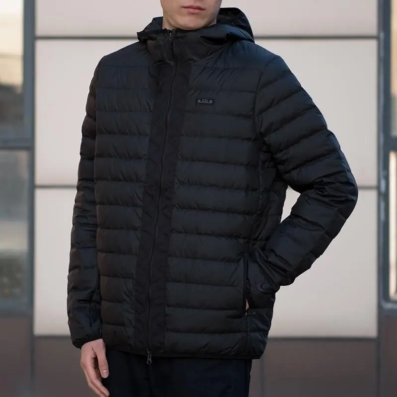 Nike Giacca Piumino con Cappuccio Uomo Nero miniatura 3